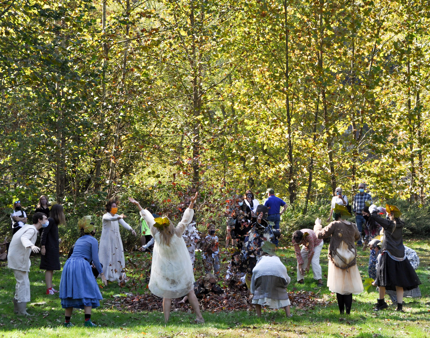 Callicoon boutique Pip Squeak Chapeau staged a dramatic fashion show at the hamlet’s new park.